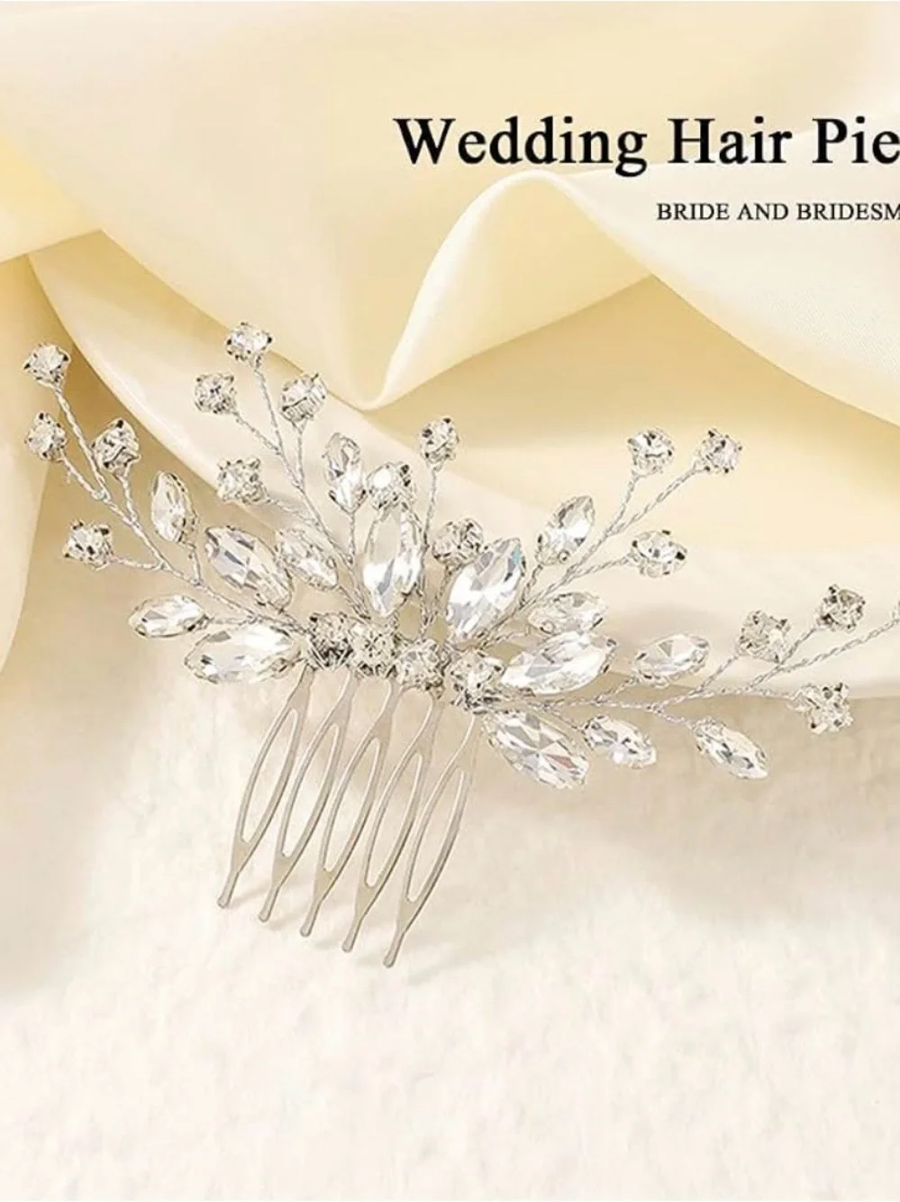 Crystal Floral Hair Comb